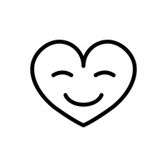 Love smile icon