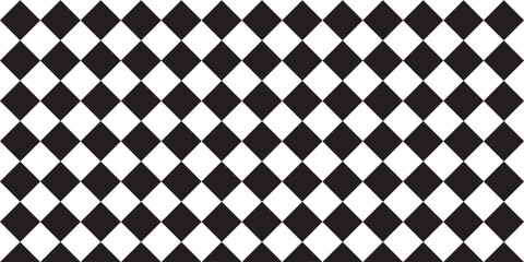 Diagonal chess tile illustration on black white tile. Diagonal chess tile.
