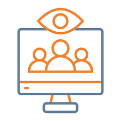 Viewers Vector Icon Design