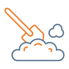 Digger Vector Icon Design