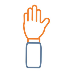 Obraz premium Raise Hand Vector Icon Design