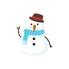Christmas Snowman Illustration
