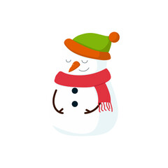 Christmas Snowman Illustration
