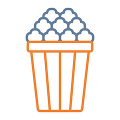 Popcorn Vector Icon Design