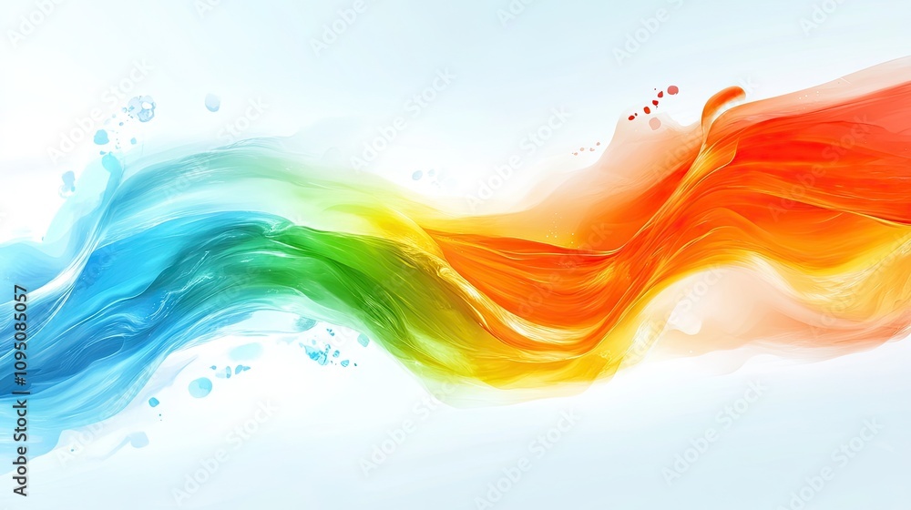 Poster vibrant swirls of colorful abstract art with fluid patterns representing creativity and energy in a 