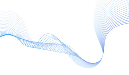 Abstract curvy and smooth blue lines layout banner design vector illustration.