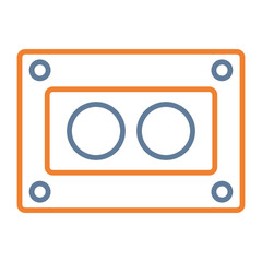 Cassettee Vector Icon Design