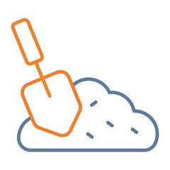 Shovel Vector Icon Design