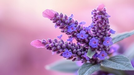Obraz premium Beautiful Lavender Flowers Close Up Purple Blossoms Floral Nature Spring Summer Botanical Botany