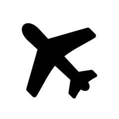 Obraz premium Plane icon. Airplane icon silhouette