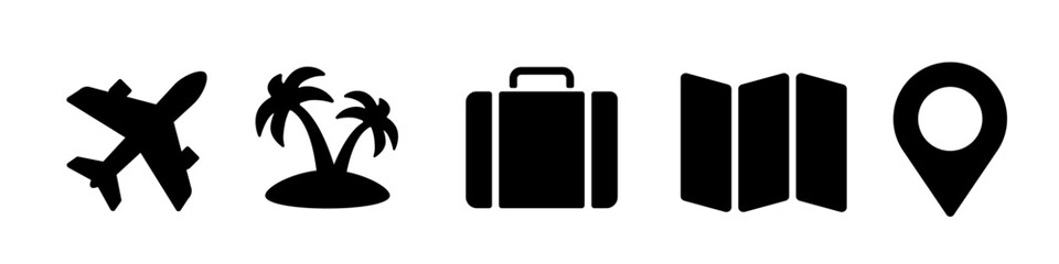 Travel icon set. Travel icons