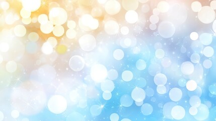 Obraz premium Ethereal Blue Bokeh Lights Abstract Background.