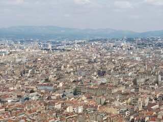 the city view of Marseille, France