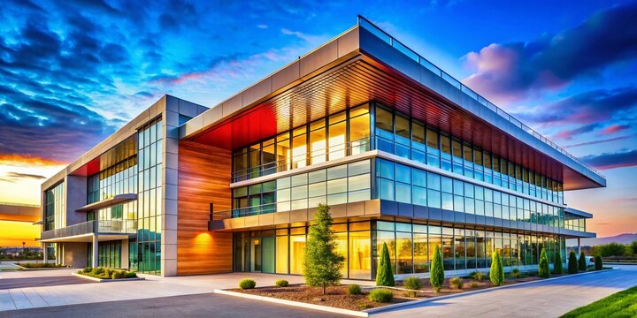 Stunning Architectural Announcement Images Featuring Modern Buildings with Eye-Catching Designs and Clear Messaging for Effective Communication in Real Estate and Business Projects
