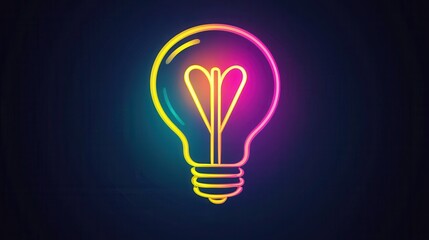 colorful light bulb logo