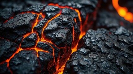 burning charcoal on fire