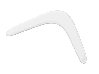 Blank boomerang mockup for branding and promotional. 3d illustration.