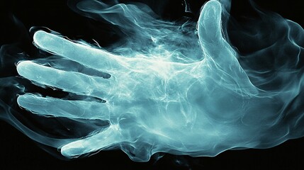 Obraz premium fantasy art style, magical ghost hand