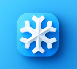 Obraz premium Winter weather icon digital design graphic representation clean aesthetic simplistic approach modern concept