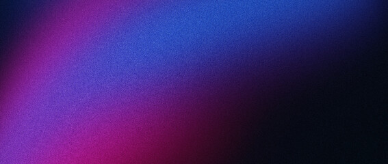 Grainy gradient background, dark blue purple magenta pink and black a perfect abstract noise texture for banner poster header modern backdrop design