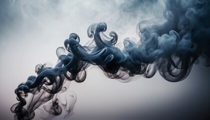 Intricate smoke trails rise and twist in the air, creating an ethereal dance