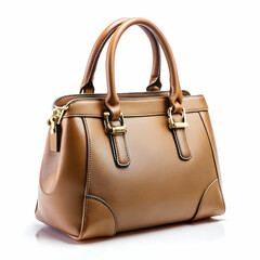 hands bag on white background