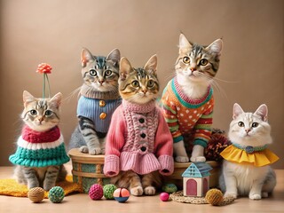 Stylish Cat Clothes for Fashionable Felines: Explore a Collection of Trendy Outfits for Cats to Wear, Perfect for Every Occasion and Season, Showcasing Comfort and Style Together