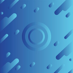 Futuristic circle blue abstract background. Drop and lines use for banner, cover, poster, wallpaper, design with space.