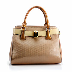 hands bag on white background