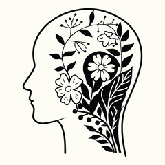 Floral Silhouettes: Art Inspired by Growth and Balance
