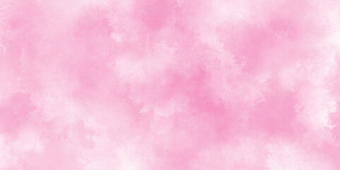 Soft Pink grainy white cloudy Watercolor Gradient Background, Soft Pink cloudy and smooth grunge watercolor texture background, aquarelle painted subtle pink watercolor canvas of grunge texture.