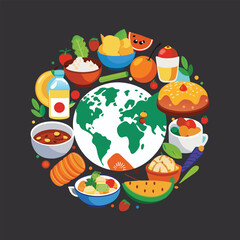World Food Day Design, AI Generated