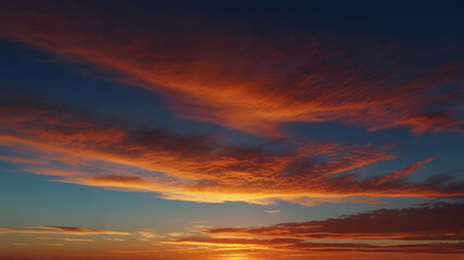 Obraz premium Beautiful evening sky, sunset imagedusk twilight light blue landscape sunrise summer