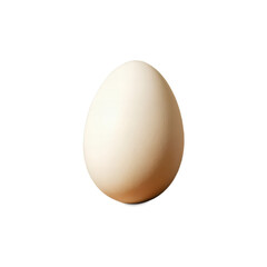 A smooth, unblemished cream-colored egg on a plain background.