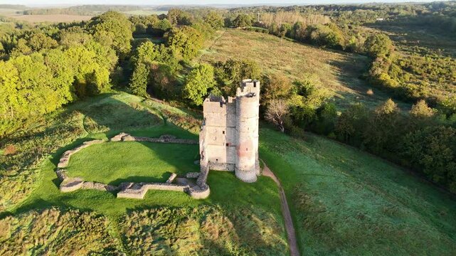 Circular Orbit around Donnington Castle near Newbury, Berkshire