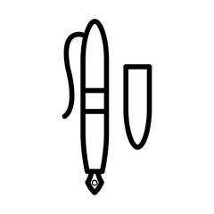 Pen icon in line style
