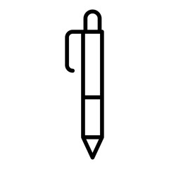 Pen icon in line style