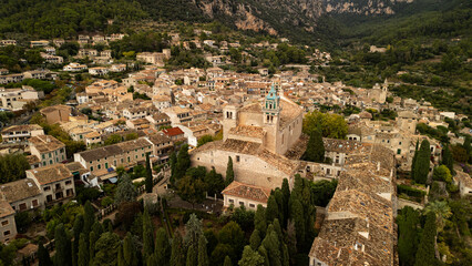 The Charterhouse in the town of Valldemossa, Mallorca, Spain.