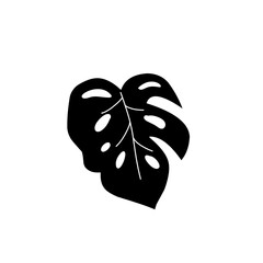 monstera leaf silhouette