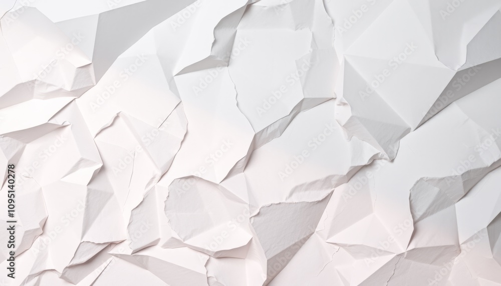 Aufkleber folded paper creates an abstract textured background with intricate folds and creases, showcasing th