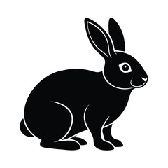 Rabbit Vector Silhouette Illustration Art for Creative and Professional Project