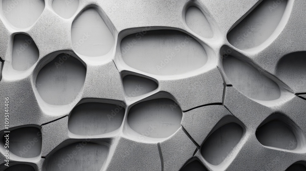 Poster intricate abstract texture with organic shapes and patterns in monochrome gray, perfect for modern d