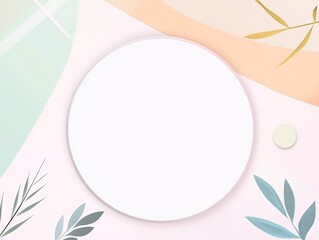 Obraz premium Minimalist invitation template