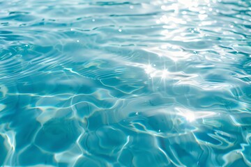 Obraz premium A tranquil water surface glistening under sunlight, creating a serene and refreshing atmosphere, perfect for relaxation and inspiration.