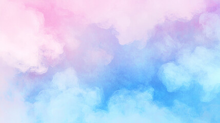 Naklejka premium Dreamy Pink and Blue Gradient Clouds Depicting Softness, Calm, and Artistic Serenity