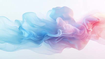 Obraz premium Dreamy Blue and Purple Smoke with Ethereal Flow and Soft Gradient