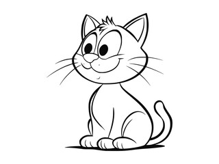 Cute Cat Illustration - Vector Art
