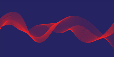 Abstract wave background design image. lines on gradient background. Dynamic modern wavy pattern design. red and blue in the background.