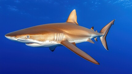 Naklejka premium Oceanic Shark Underwater Wildlife Marine Life Photo