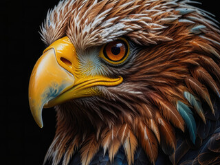 Dangerous Eagle with Beautiful Colors
